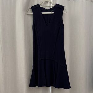 Ann Taylor Navy Sleeveless Mini Dress